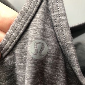 lululemon athletica Tops - Lululemon sz 6 grey racerback tank w/ built in bra lululemon athletica Tops - Lululemon sz 6 grey racerback tank w/ built in bra